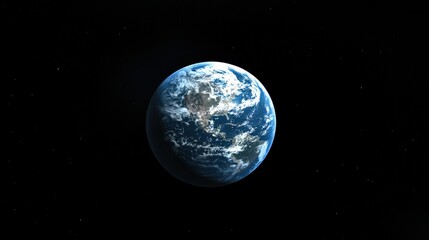 Naklejka premium Cosmic Concept of Earth in Space during the Earth Hour Symbolizing Environmental Awareness and Futuristic Challenges of Our Planet