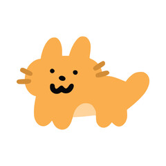 Orange cat with children style