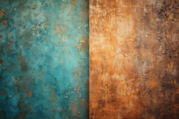 Textured abstract background with blue and brown tones, creating moody atmosphere