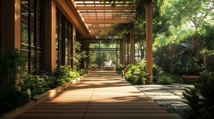 Fototapeta premium Construction of a Bioclimatic Veranda