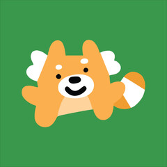 Red panda with children style