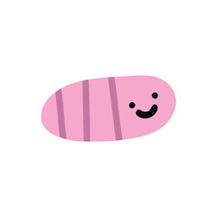 Straight worm with children style