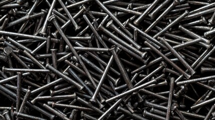 Dark Grey Metal Nails Texture Background