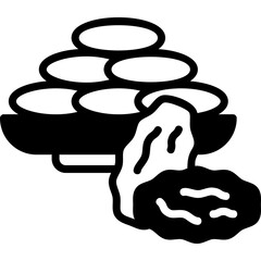 Date Fruit glyph icon