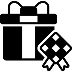 Gift glyph icon