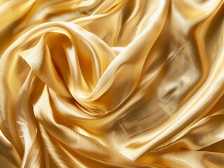 Obraz premium Elegant Soft Golden Fabric Folds Evoking Luxury and Sophistication