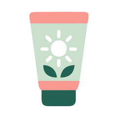 Herbal Face Mask Tube Illustration