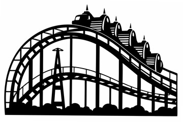 rollercoaster  silhouette