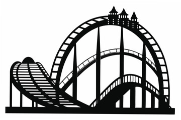 rollercoaster  silhouette