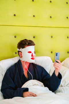 Skincare while Scrolling on Phone 