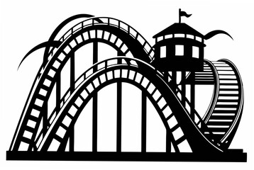 rollercoaster  silhouette