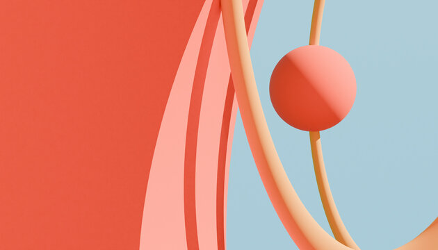 Orange and blue shape