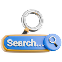 Search Button 3D