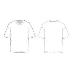 t-shirt mockup template clothing vector design