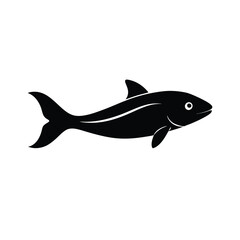 Black Ghost Knifefish Silhouette Vector and Black Ghost Knifefish Black Design Art