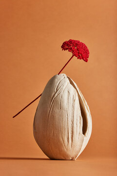 Decorative flower in ceramic vase