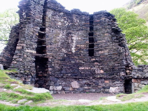 Remains of Dun Telve Broch, Iron Age period outside Gleneig, Scotland