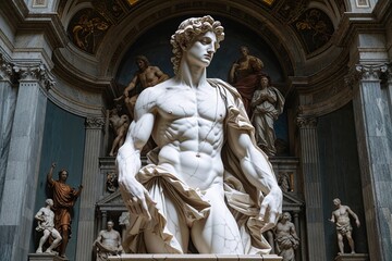 Explore the Intricate Marble Sculpture of David at Galleria dellAccademia Florence Italy a Renowned Renaissance Artwork