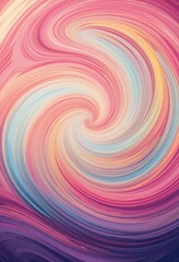 Fototapeta premium Abstract Swirling Pastel Colors Artistic Design