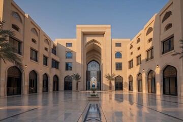 Obraz premium Stunning Daytime Architecture of KAFD Buildings in Riyadh Saudi Arabia