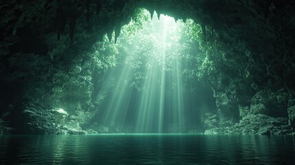 Caverns and Grottos with Unique Rock Formations and Underground Features oe Perfect for Geology and Exploration Photography, showcasing the mysterious beauty of natural caves
