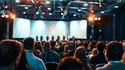A Professional Conference Atmosphere in a Crowded Hall
