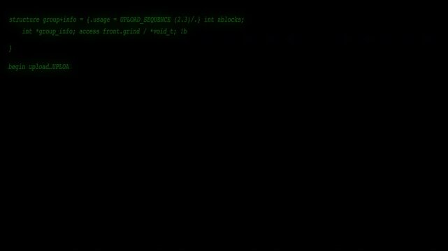 Hacking Code Text Loading 4K UHD