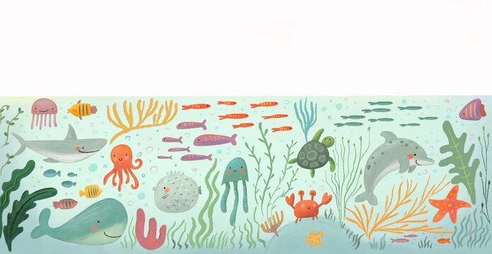 Under the sea illustration