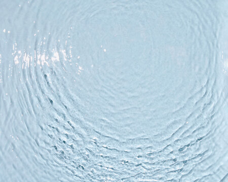 Rippling surface of clear aqua water
