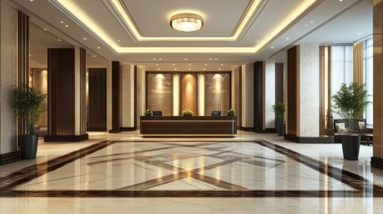 Obraz premium Roll-up templates luxurious corporate offices