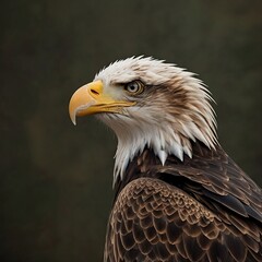 An impressive view of an eagle.