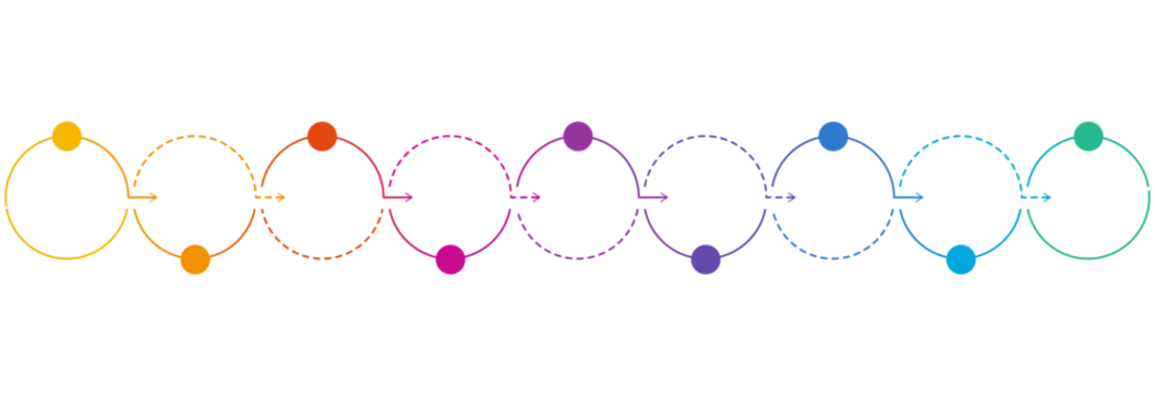Infographic process design 8 options or steps.