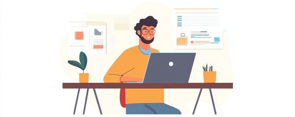 Tax Accountant Advisor Man Doing Accounting, 