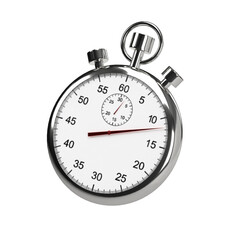 stopwatch clock isolated on white background
