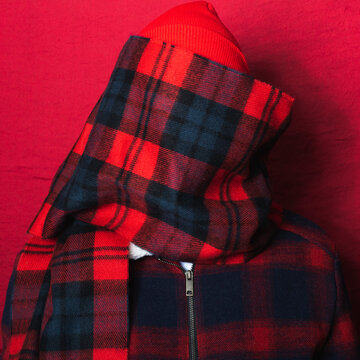 Man in red clothes