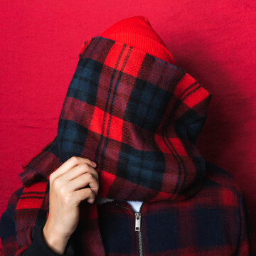 Man in red clothes