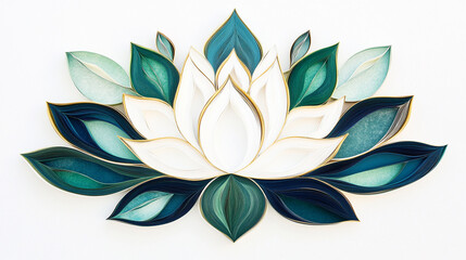 Elegant Minimalist Paper Quilling Art Highlighting Clean Lines, Subtle Tones, and Modern Simplicity
