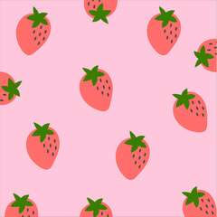 seamless pattern with strawberries. strawberry background