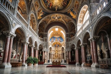 Exploring Renaissance Architecture and Stunning Frescoes at Basilica of San Bernardino in L'Aquila Italy