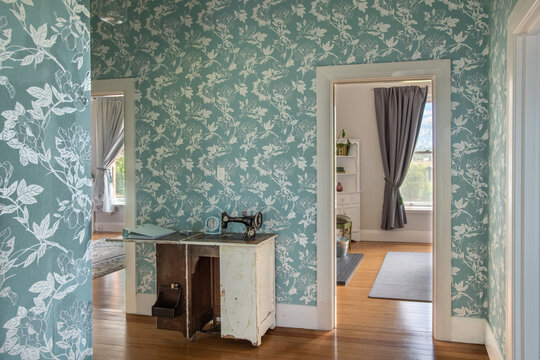 wallpaper in hallway