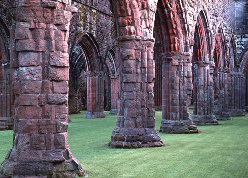 Solemn Grandeur H Sweetheart Abbey Galloway Scotland interior