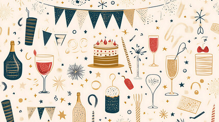 Cake for birthday parties card making background