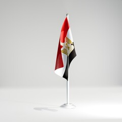 Egypt national desktop flag 3d image