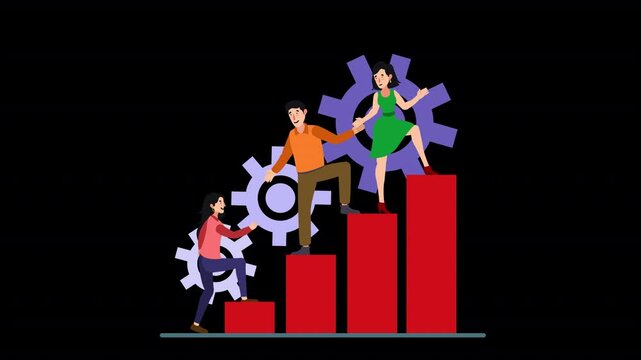 eam Work Concept Vector Animation Scene