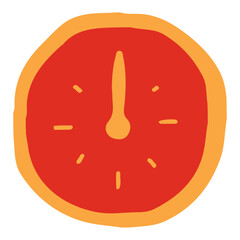 おしゃれな手描きの時計