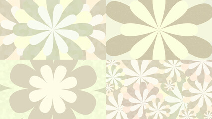 Background image of flower design (purple)