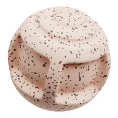 terrazzo abstract shape 3d icon isolated on the transparent background