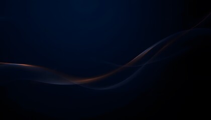 Abstract Dark Blue and Orange Wave Background