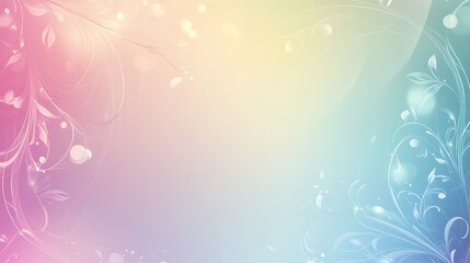 Pastel floral background, design, website