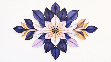 Elegant Minimalist Paper Quilling Art Highlighting Clean Lines, Subtle Tones, and Modern Simplicity